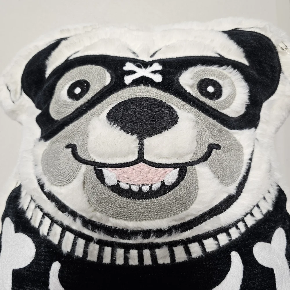 Home Decor Pillow - Dog Dressed as Skeleton - Halloween